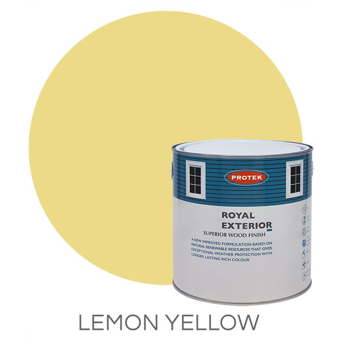 Lemon Yellow Royal Exterior Wood Finish – 2.5 Litres