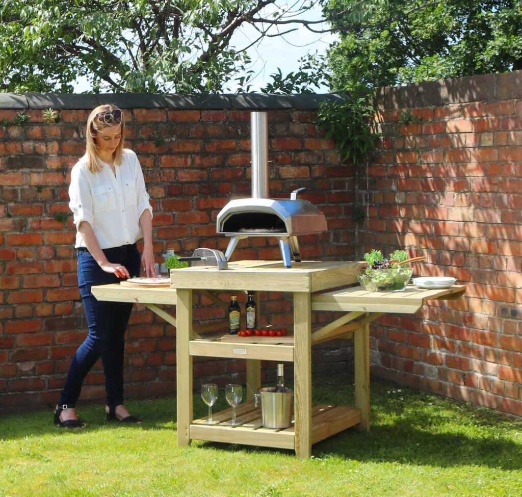 Zest Garden Pizza Oven Table