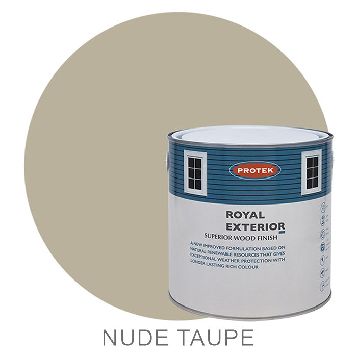 Nude Taupe Royal Exterior Wood Finish – 2.5 Litres