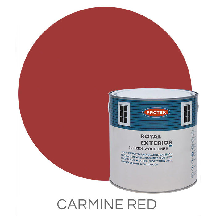Carmine Red Royal Exterior Wood Finish – 2.5 Litres