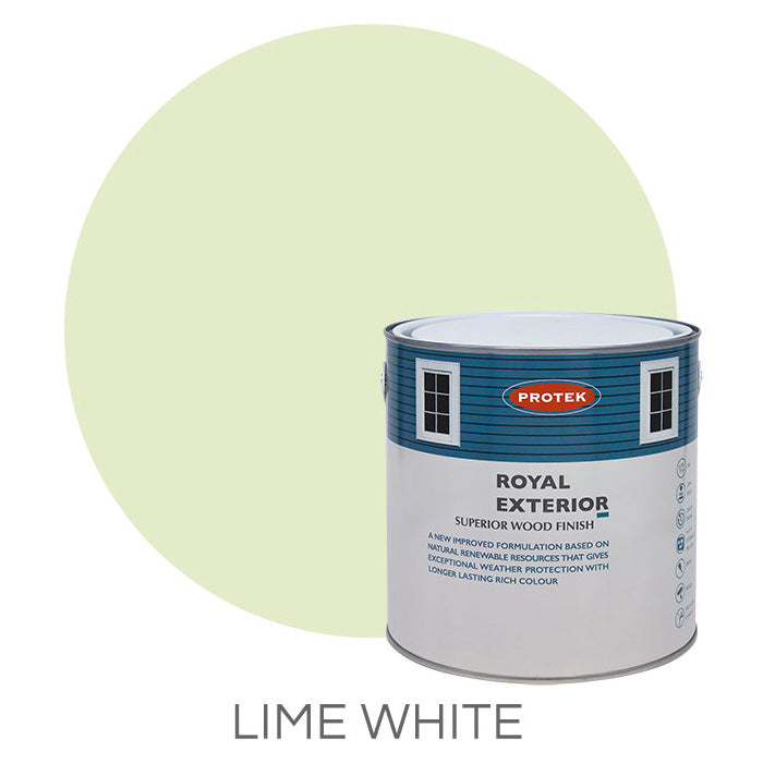 Lime White Royal Exterior Wood Finish – 2.5 Litres