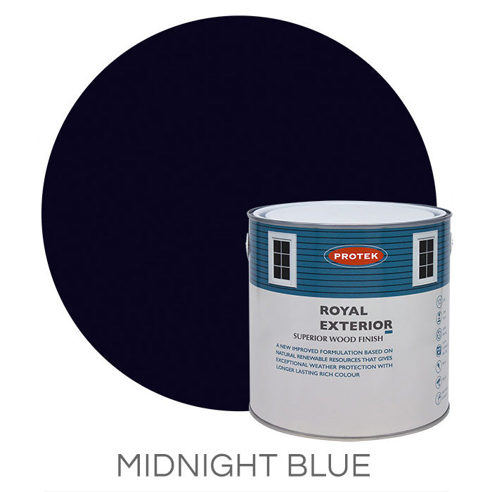 Midnight Blue Royal Exterior Wood Finish – 2.5 Litres