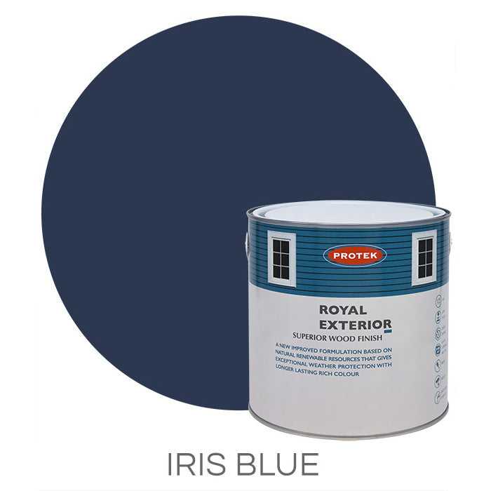 Iris Blue Royal Exterior Wood Finish – 2.5 Litres