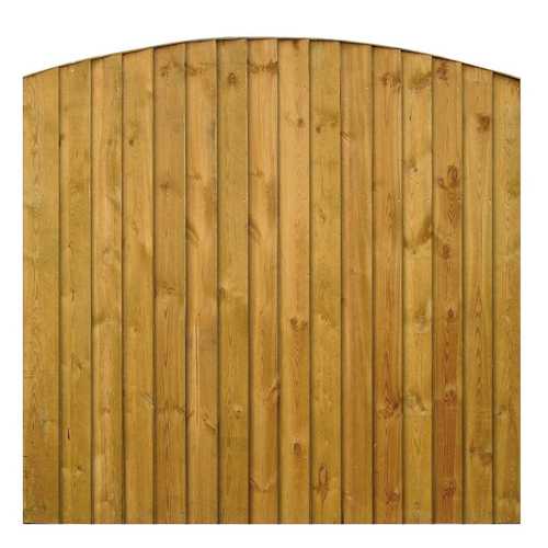 Bow Top Vertical Board Fence Panel