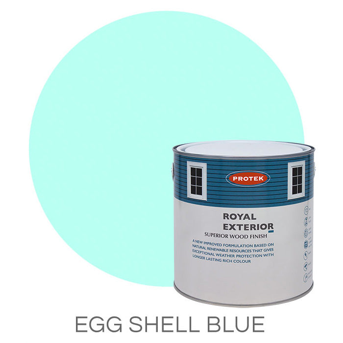 Egg Shell Blue Royal Exterior Wood Finish