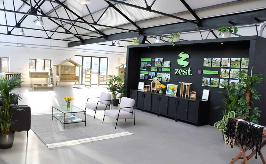 Welcome to the reception area for Zest's design.shed
