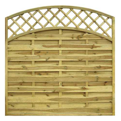 San Remo Bow Top with Trellis Fence Panel