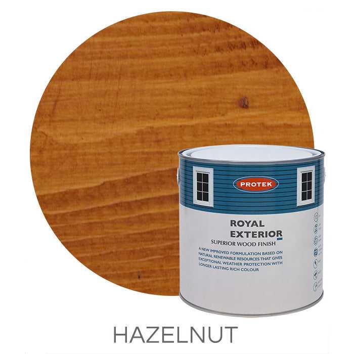 Hazelnut Royal Exterior Wood Finish – 2.5 Litres